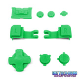 GameBoy Advance SP: Knöpfe Light Green - Ersatzteile von Retrohahn für Gameboy Modding