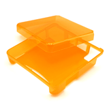 GameBoy Advance SP: Schutzhülle Clear Orange - Ersatzteile von Retrohahn für Gameboy Modding