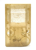 GameBoy Classic: Gehäuse Glittery Style (By Retro Modding) Clear Glittery Gold - Ersatzteile von Retrohahn für Gameboy Modding