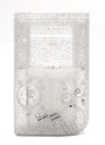 GameBoy Classic: Gehäuse Glittery Style (By Retro Modding) Clear Glittery Silver - Ersatzteile von Retrohahn für Gameboy Modding