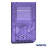 GameBoy Classic: Gehäuse (High Quality China Version) Clear Light Purple - Ersatzteile von Retrohahn für Gameboy Modding
