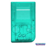 GameBoy Classic: Gehäuse (High Quality China Version) Glow In The Dark - Clear Green - Ersatzteile von Retrohahn für Gameboy Modding
