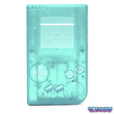 GameBoy Classic: Gehäuse (High Quality China Version) Glow In The Dark - Clear Light Teal - Ersatzteile von Retrohahn für Gameboy Modding