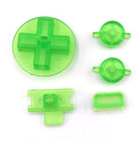 GameBoy Classic: Knöpfe (By Retro Modding) Clear Green - Ersatzteile von Retrohahn für Gameboy Modding