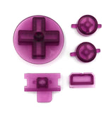 GameBoy Classic: Knöpfe (By Retro Modding) Clear Purple - Ersatzteile von Retrohahn für Gameboy Modding