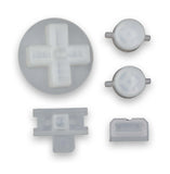 GameBoy Classic: Knöpfe (By Retro Modding) Clear White - Ersatzteile von Retrohahn für Gameboy Modding