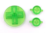 GameBoy Classic: Knöpfe NES Style (By Retro Modding) Clear Green - Ersatzteile von Retrohahn für Gameboy Modding