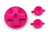 GameBoy Classic: Knöpfe NES Style (By Retro Modding) Pink - Ersatzteile von Retrohahn für Gameboy Modding