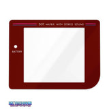 GameBoy Classic: Q5 OSD Scheibe Wine Red / Brown - Ersatzteile von Retrohahn für Gameboy Modding