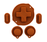 GameBoy Classic: Silikonknöpfe Einfarbig (By Retrohahn) Brown - Ersatzteile von Retrohahn für Gameboy Modding