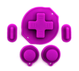 GameBoy Classic: Silikonknöpfe Einfarbig (By Retrohahn) Dark Pink - Ersatzteile von Retrohahn für Gameboy Modding