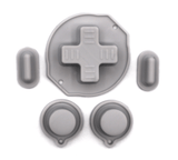GameBoy Classic: Silikonknöpfe Einfarbig (By Retrohahn) Light Gray - Ersatzteile von Retrohahn für Gameboy Modding