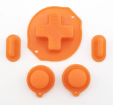 GameBoy Classic: Silikonknöpfe Einfarbig (By Retrohahn) Orange - Ersatzteile von Retrohahn für Gameboy Modding