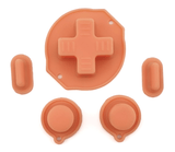 GameBoy Classic: Silikonknöpfe Einfarbig (By Retrohahn) Pastel Orange - Ersatzteile von Retrohahn für Gameboy Modding