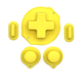GameBoy Classic: Silikonknöpfe Einfarbig (By Retrohahn) Pastel Yellow - Ersatzteile von Retrohahn für Gameboy Modding