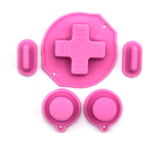 GameBoy Classic: Silikonknöpfe Einfarbig (By Retrohahn) Pink - Ersatzteile von Retrohahn für Gameboy Modding
