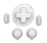 GameBoy Classic: Silikonknöpfe Einfarbig (By Retrohahn) White - Ersatzteile von Retrohahn für Gameboy Modding