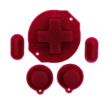GameBoy Classic: Silikonknöpfe Einfarbig (By Retrohahn) Wine Red - Ersatzteile von Retrohahn für Gameboy Modding