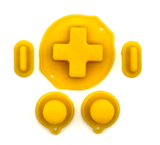 GameBoy Classic: Silikonknöpfe Einfarbig (By Retrohahn) Yellow - Ersatzteile von Retrohahn für Gameboy Modding