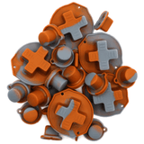 GameBoy Classic: Silikonknöpfe Zweifarbig (By Retrohahn) Brown / Slate Gray - Ersatzteile von Retrohahn für Gameboy Modding