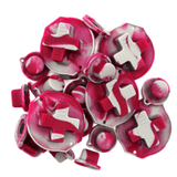 GameBoy Classic: Silikonknöpfe Zweifarbig (By Retrohahn) Gray / Wine Red - Ersatzteile von Retrohahn für Gameboy Modding