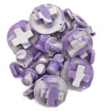 GameBoy Classic: Silikonknöpfe Zweifarbig (By Retrohahn) Lavender / Light Gray - Ersatzteile von Retrohahn für Gameboy Modding