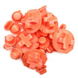 GameBoy Classic: Silikonknöpfe Zweifarbig (By Retrohahn) Light Pink / Pastel Orange - Ersatzteile von Retrohahn für Gameboy Modding