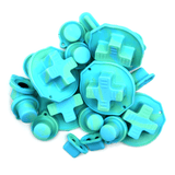 GameBoy Classic: Silikonknöpfe Zweifarbig (By Retrohahn) Pastel Blue / Pastel Turquoise - Ersatzteile von Retrohahn für Gameboy Modding