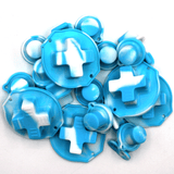 GameBoy Classic: Silikonknöpfe Zweifarbig (By Retrohahn) Pastel Blue / White - Ersatzteile von Retrohahn für Gameboy Modding