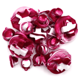 GameBoy Classic: Silikonknöpfe Zweifarbig (By Retrohahn) White / Wine Red - Ersatzteile von Retrohahn für Gameboy Modding