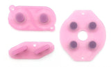GameBoy Classic: Silikonpads Transparent (By Retrohahn) Clear Dark Pink - Ersatzteile von Retrohahn für Gameboy Modding