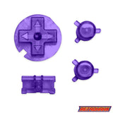 GameBoy Pocket: Knöpfe Clear Purple - Ersatzteile von Retrohahn für Gameboy Modding